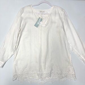 Coldwater creek long sleeve tunic top size M